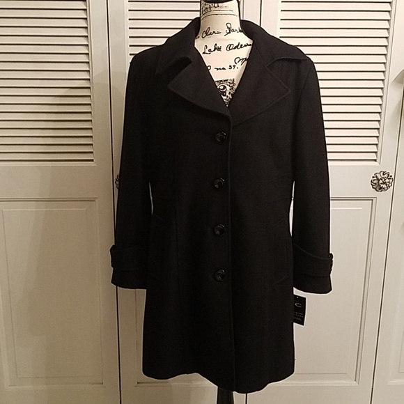 Gallery Jackets & Blazers - Womens Black Pea Coat